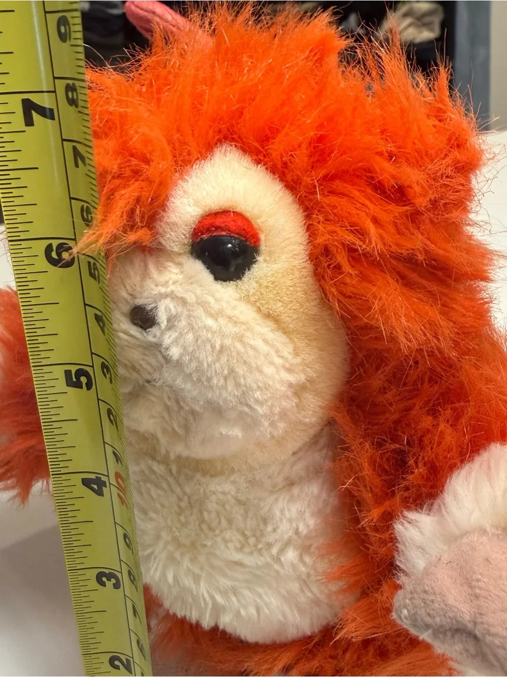 Disneyland Park Rare Orig. Discontinued Captain EO Fuzzy Ball Plushy Monkey 1986